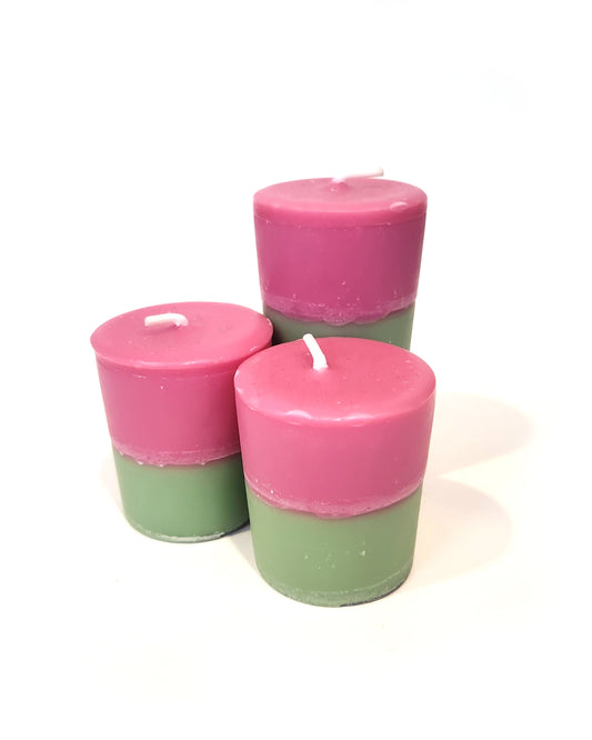 Soy Votive Candle Dragons Blood & Bayberry