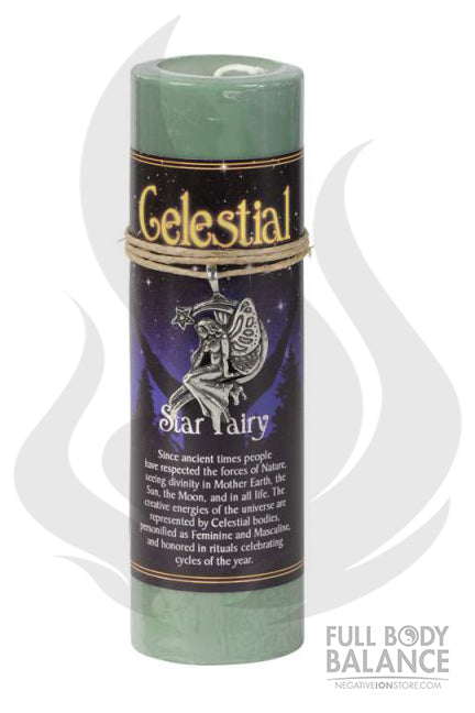 Celestial Pewter Pendant Candle Star Fairy (Scented Candles)